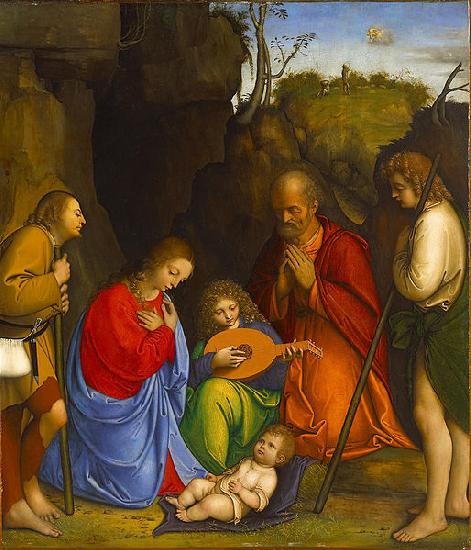 Giovanni Agostino da Lodi Adoration of the Shepherds. oil painting image